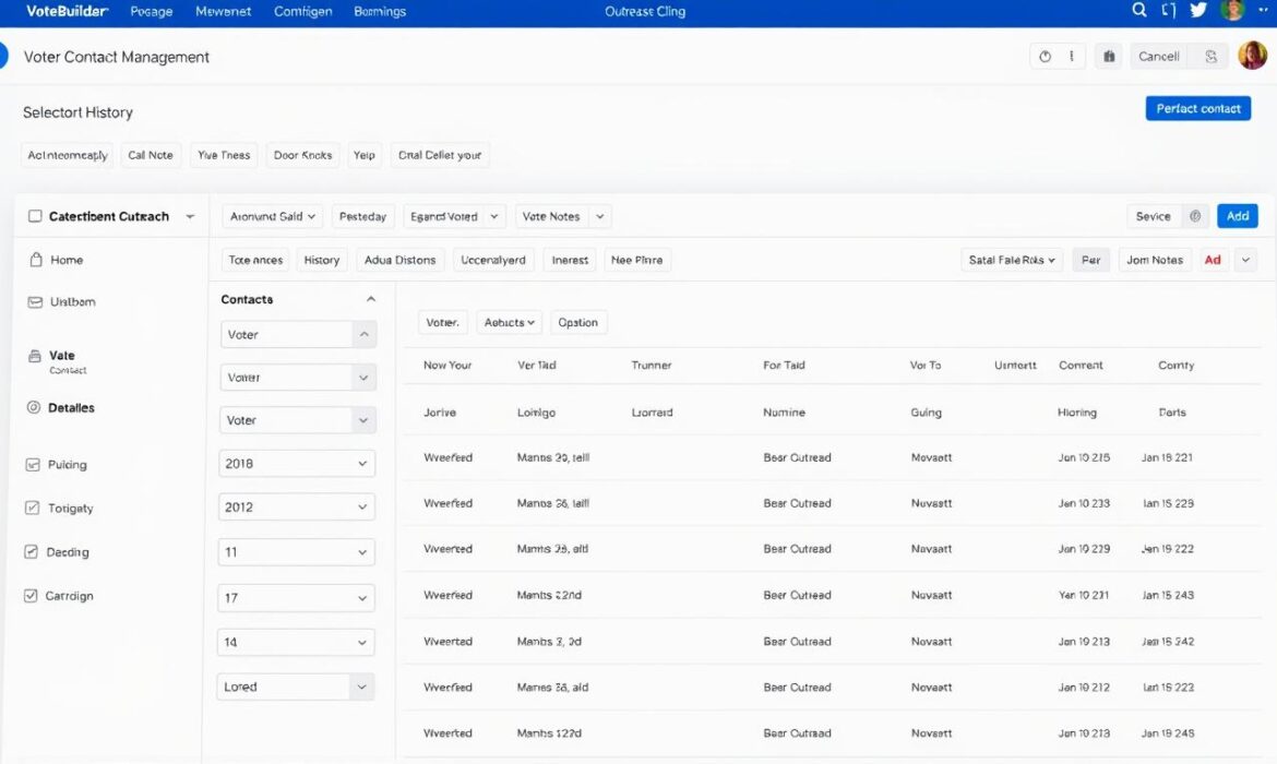 how to add voter contact in votebuilder