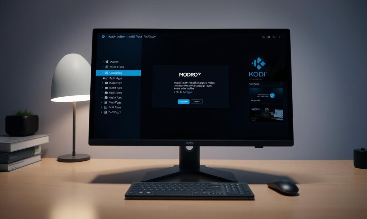 how to install modro on kodi app on my pc