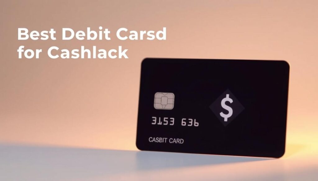 A sleek and modern debit card with a minimalist design, featuring a prominent cashback icon or symbol. The card is positioned in the foreground, highlighted by soft, warm lighting that casts subtle shadows, creating depth and dimension. The background is a clean, simple gradient or subtle pattern, allowing the card to be the central focus. The overall mood is one of sophistication, practicality, and financial savvy, reflecting the "Best Debit Card Singapore for Cashback" theme.