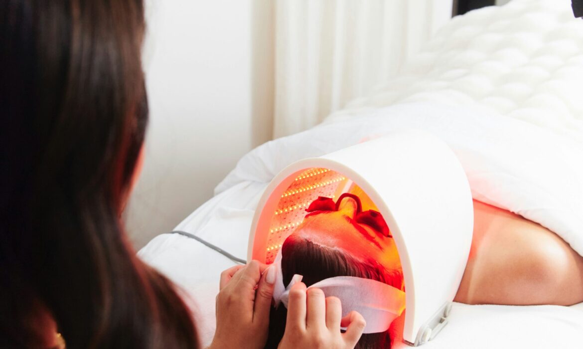 Relaxing Red Light Therapy Spa Treatment