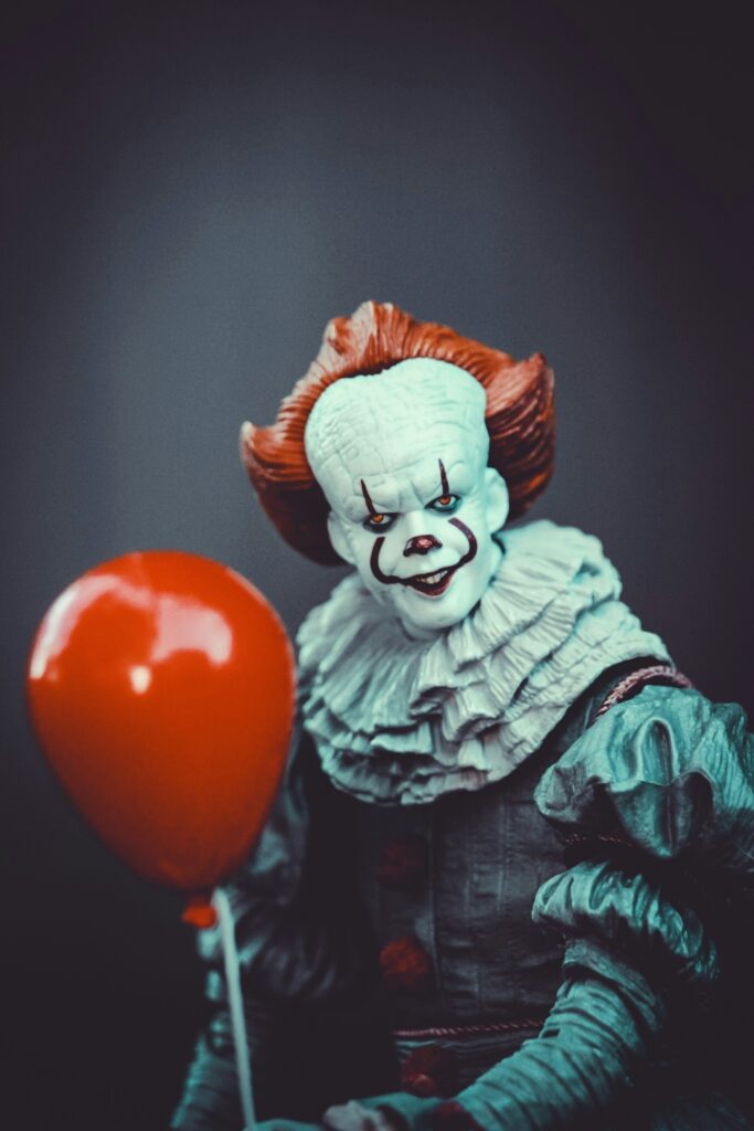 In honor of October, the month of spooks and horror. Pennywise the dancing clown.