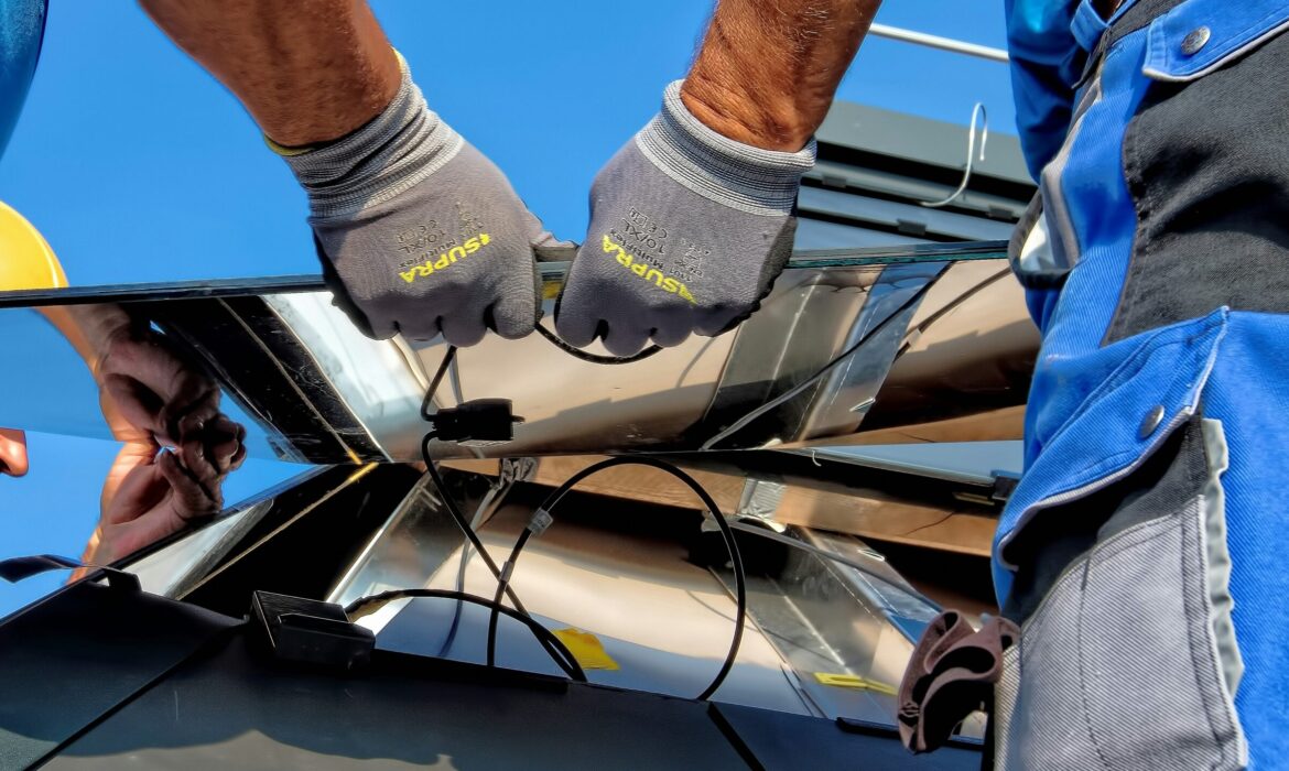 Solar panel installation