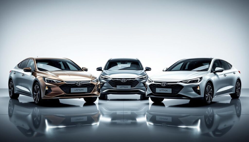 A striking ensemble of the latest hybrid car models elegantly displayed against a sleek, minimalist backdrop. The foreground features a dynamic lineup of three top-of-the-line hybrid vehicles, their streamlined silhouettes and glossy finishes capturing the eye. Subtle, directional lighting illuminates each car, highlighting their distinctive design elements and advanced technology. The middle ground showcases a clean, reflective surface, amplifying the vehicles' reflection and creating a sense of depth. The background is a serene, gradient-based environment, emphasizing the sophistication and innovation of these cutting-edge hybrid models. The overall composition exudes a sense of sophisticated elegance, perfectly suited to illustrate the best hybrid car choices in Singapore for 2024. A striking ensemble of the latest hybrid car models elegantly displayed against a sleek, minimalist backdrop. The foreground features a dynamic lineup of three top-of-the-line hybrid vehicles, their streamlined silhouettes and glossy finishes capturing the eye. Subtle, directional lighting illuminates each car, highlighting their distinctive design elements and advanced technology. The middle ground showcases a clean, reflective surface, amplifying the vehicles' reflection and creating a sense of depth. The background is a serene, gradient-based environment, emphasizing the sophistication and innovation of these cutting-edge hybrid models. The overall composition exudes a sense of sophisticated elegance, perfectly suited to illustrate the best hybrid car choices in Singapore for 2024.