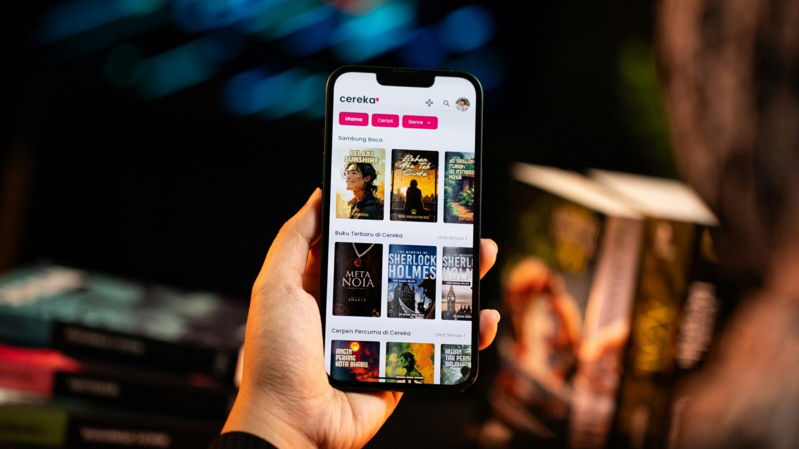 Ebook app named Cereka